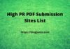 PDF Submission Sites