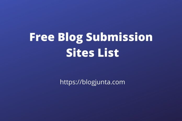 Blog Submission Sites