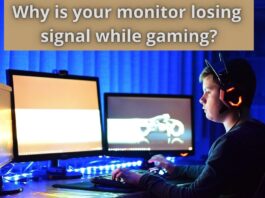 monitor losing signal while gaming