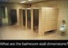 bathroom stall dimensions