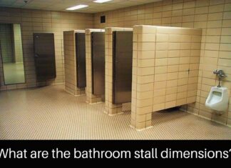 bathroom stall dimensions