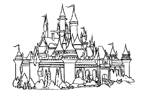 Disney Castle Coloring Pages